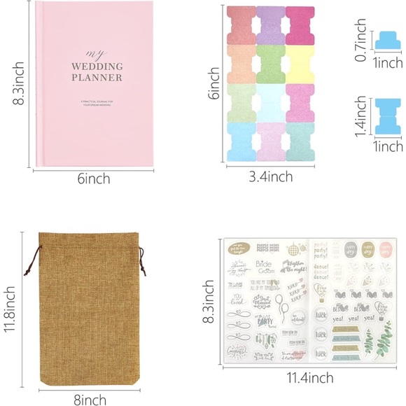 Wedding Planner Organizer Checklist Gift for Bride to Be Engagement Future Mrs - Picture 2 of 6